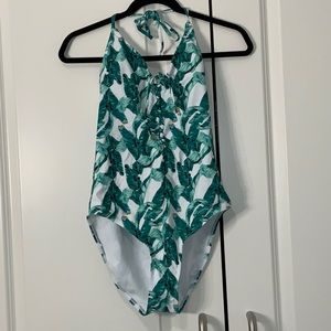 Palm Tree One Piece Swim Suit